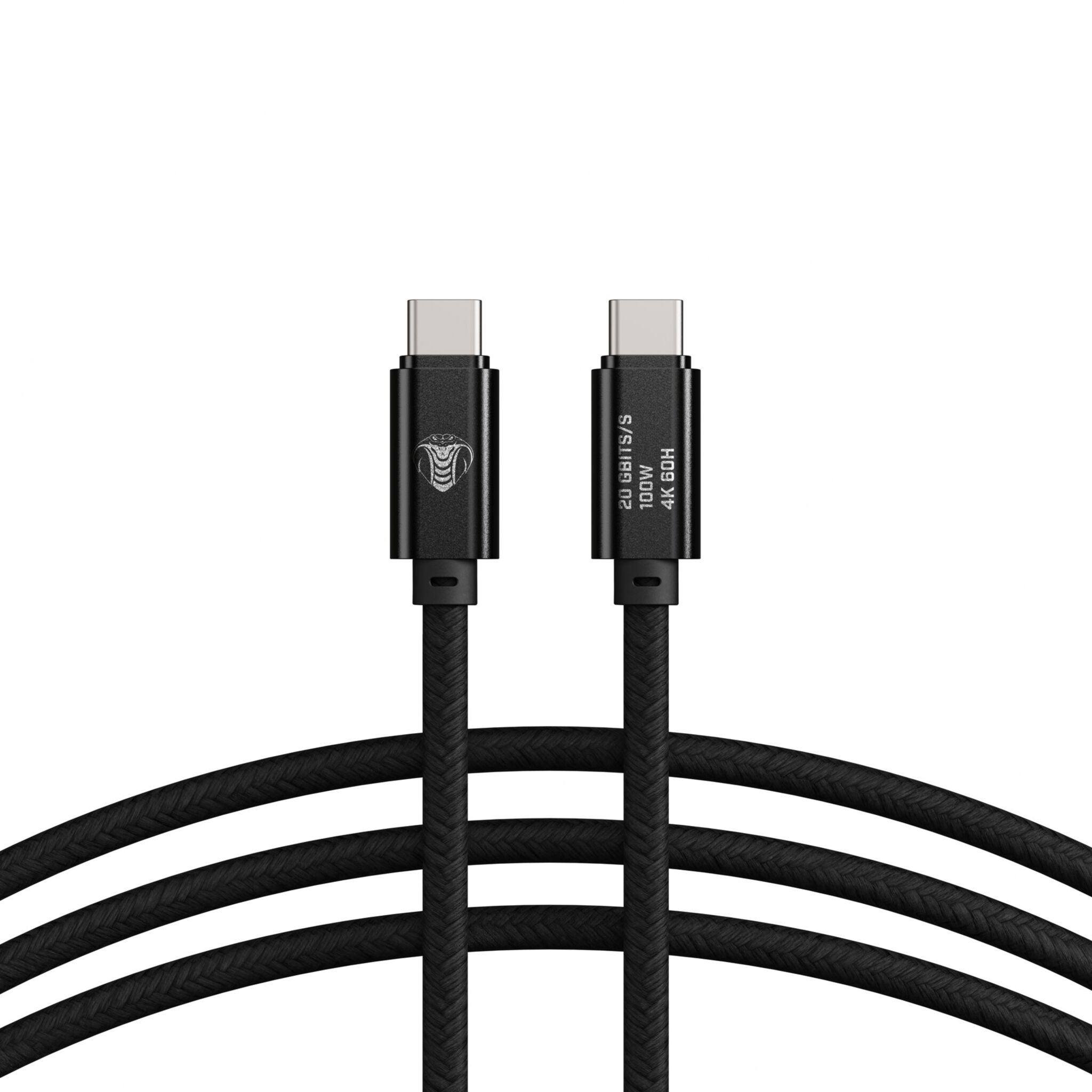 Cobra Tether Usb C To Usb C Tether Cable 0 3m 20g Black