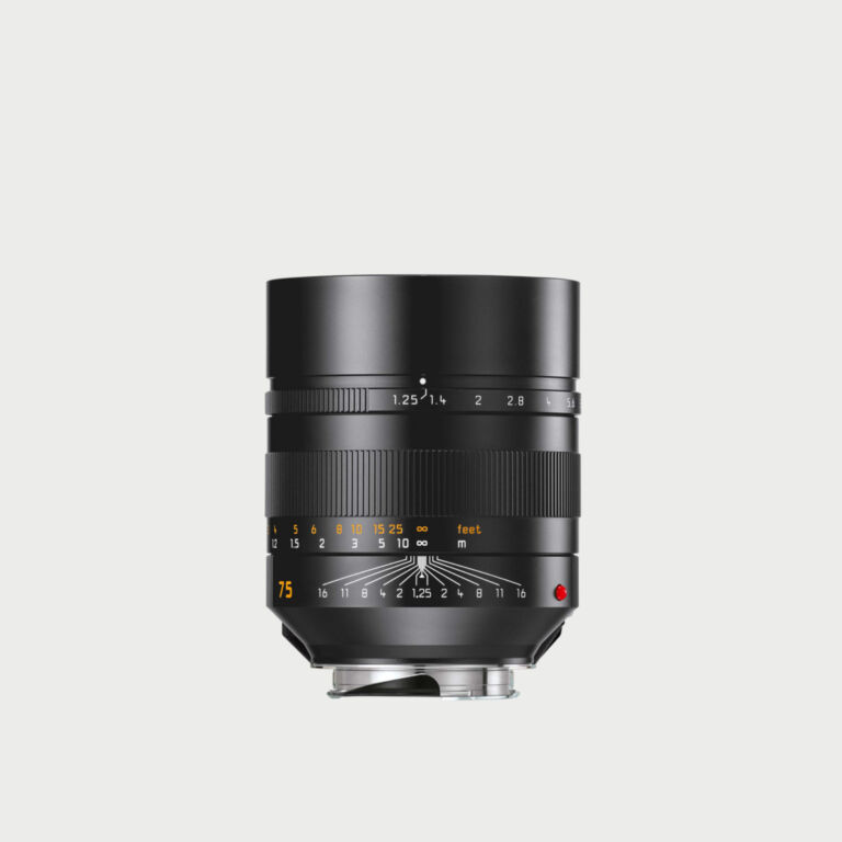 Leica Noctilux M 75mm F 1 25 Asph Black Lens Leica Noctilux M 75mm F 1 25 Asph Black Lens