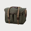 Billingham 445 Mkii Camera Bag Green Fibrenyte Brown Leather Billingham 445 Mkii Camera Bag Green Fibrenyte Brown Leather