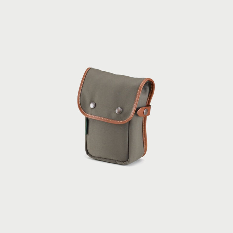 Billingham Delta Pocket Green Fibrenyte Brown Leather Billingham Delta Pocket Green Fibrenyte Brown Leather