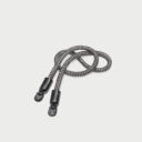 Leica Carrying Strap Round Braided Rayon Leather Cord Black White Leica Carrying Strap Round Braided Rayon Leather Cord Black White