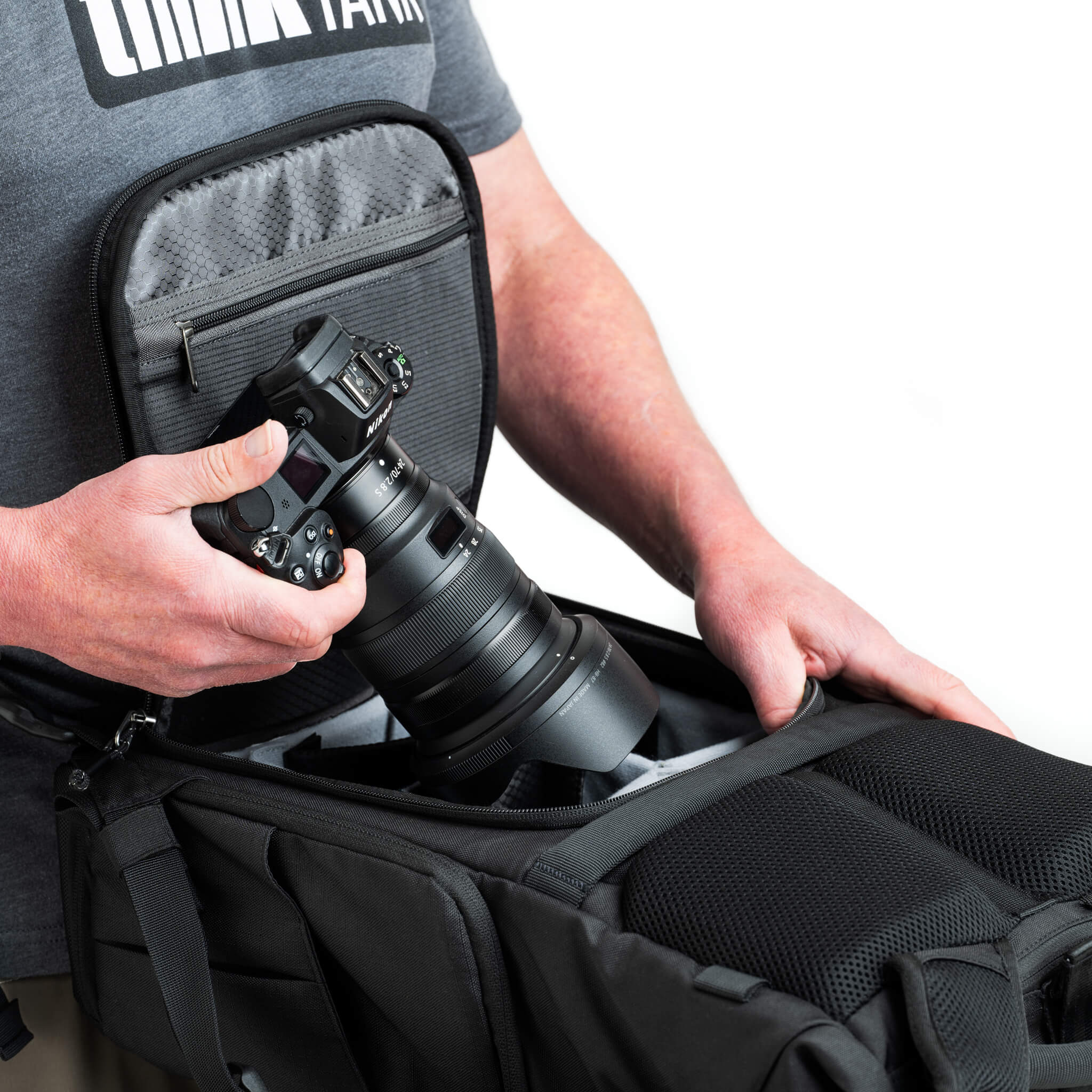 Focuspoint Rolltop 30l Asphalt Black Backpack