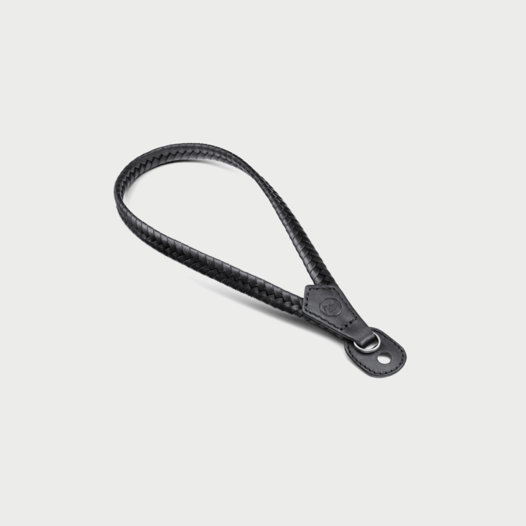 Leica Wrist Strap Black Leather Braided