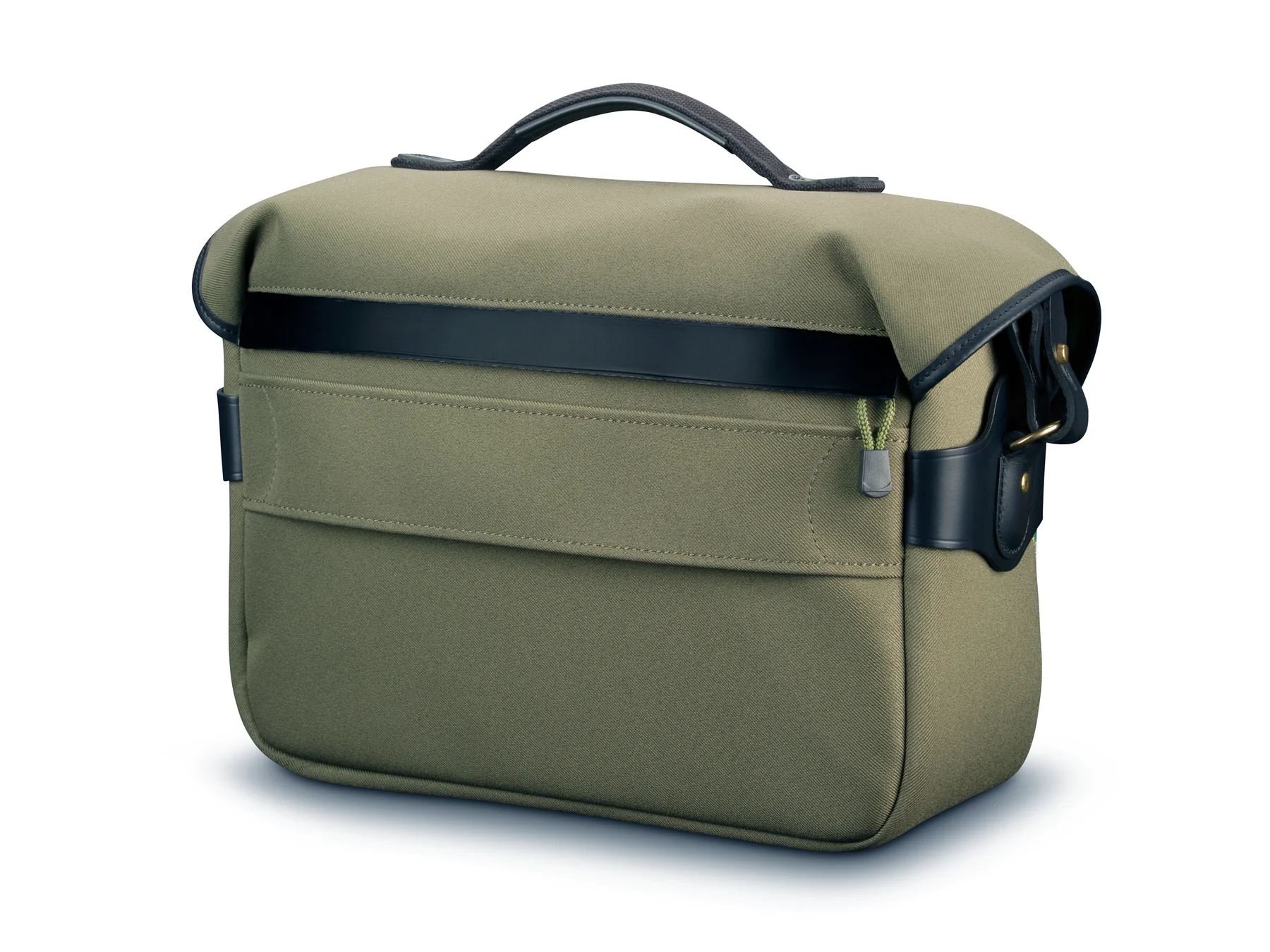 Hadley One Camera Bag Green Fibrenyte Brown Leather