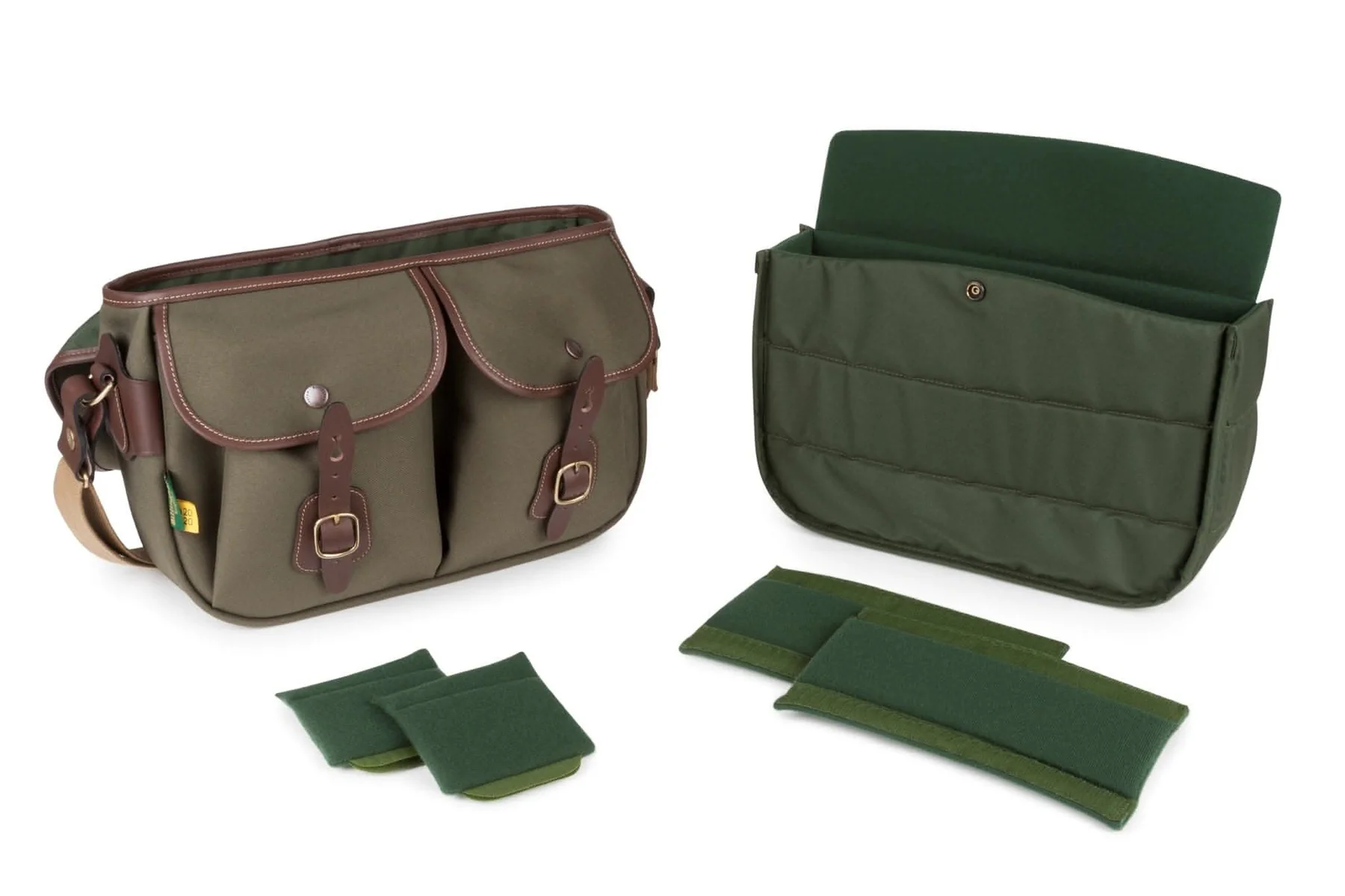Hadley Pro 2020 Camera Bag Green Fibrenyte Brown Leather