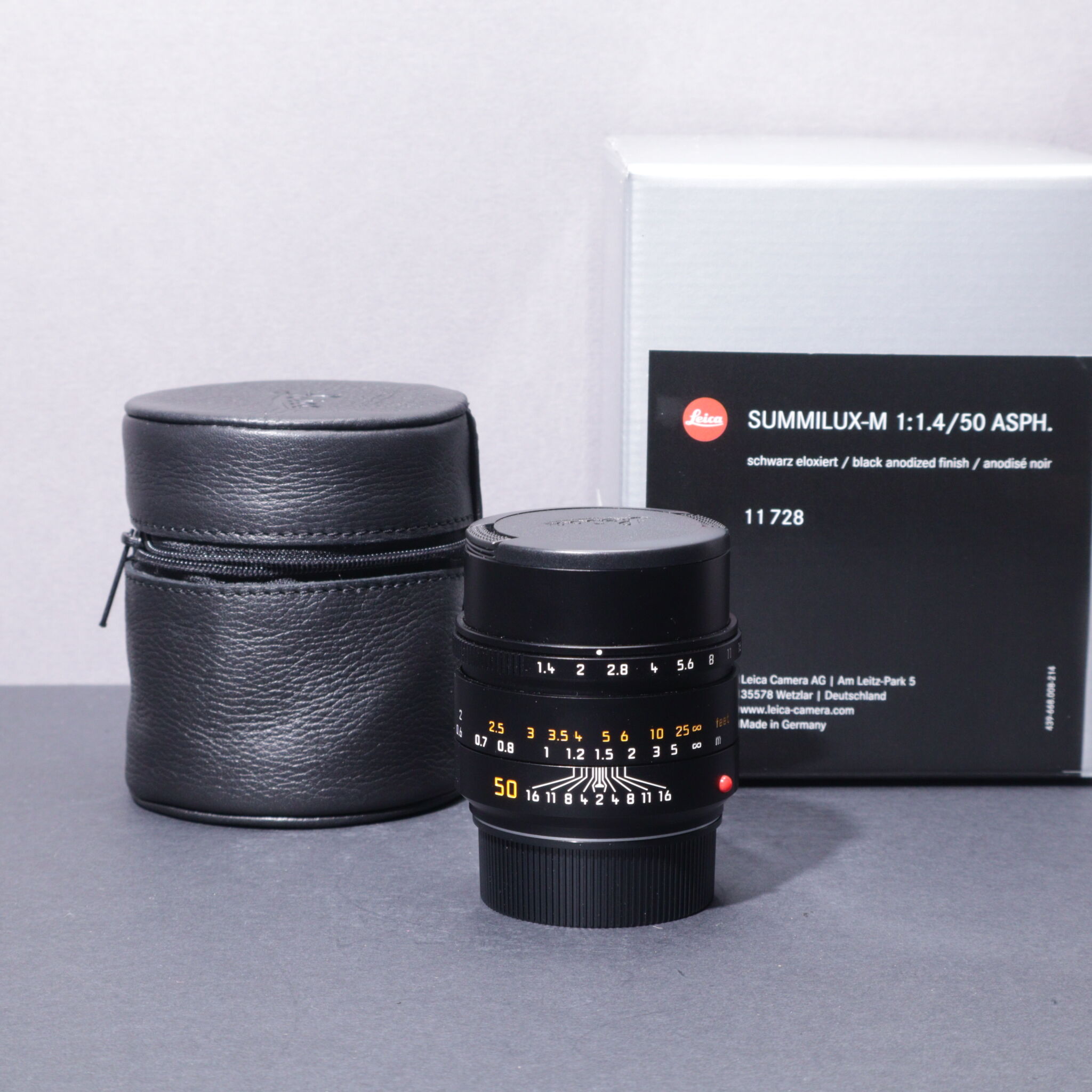 Leica Summilux M 50mm F 1 4 Asph Black Lens Demo Unit